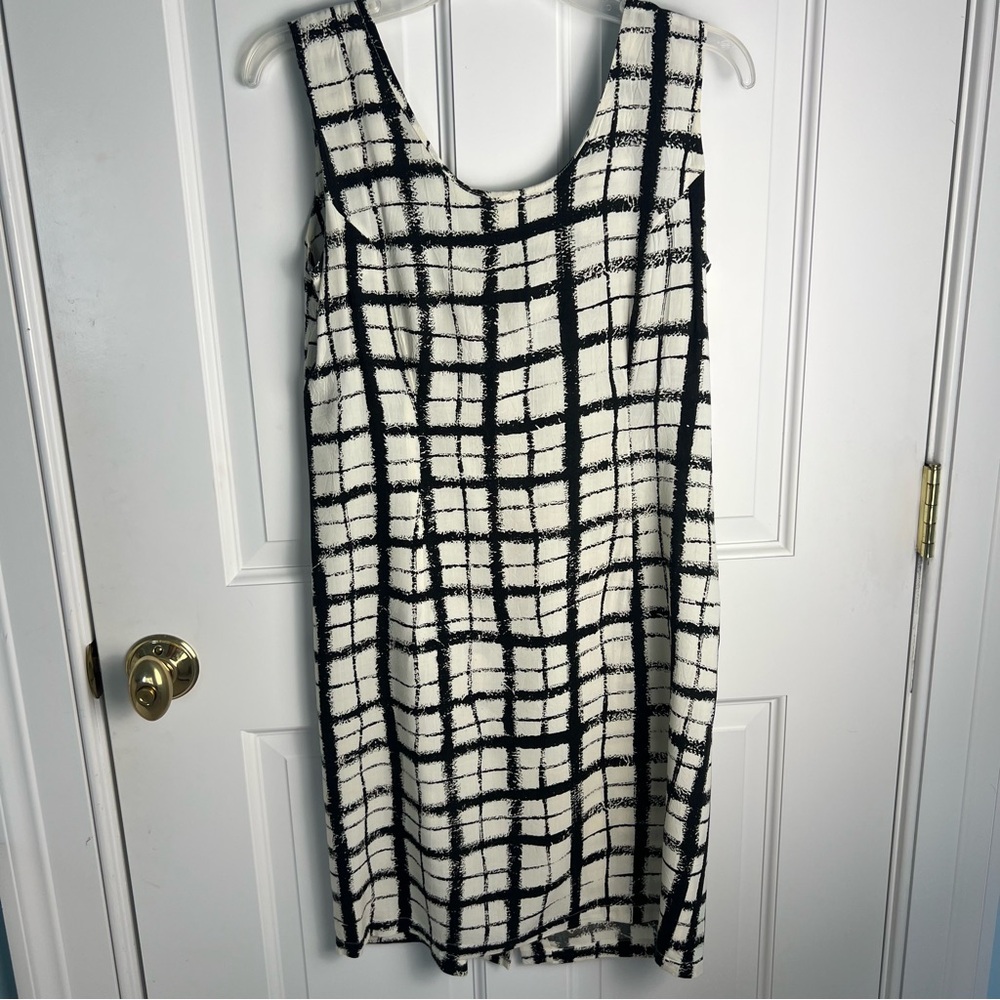 Jams World Black and White Grid Dress Size M